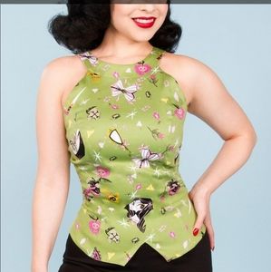 Pinup Couture Carole Villain Top